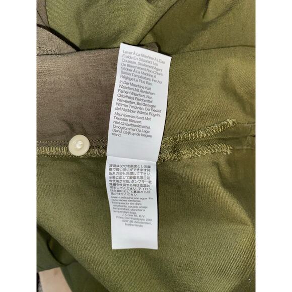 NWT Madewell size XL 100% Cotton Green Button Down Long Sleeve Mini Shirtdress - Picture 11 of 12